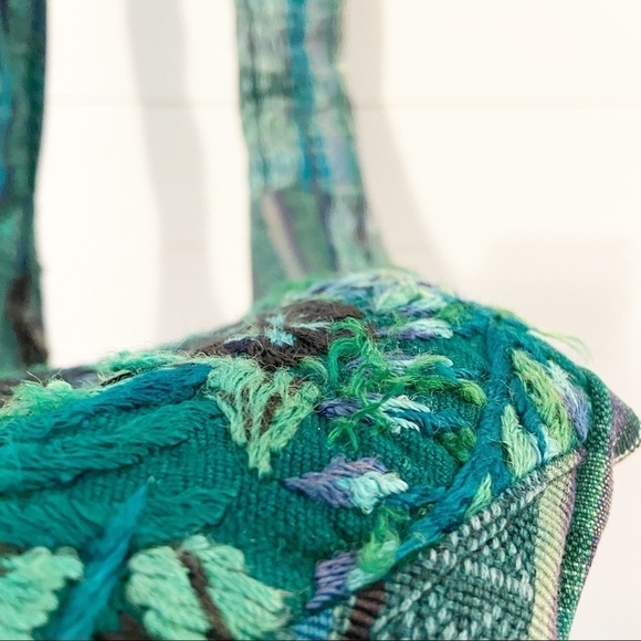 No Brand | Bobo Style Crossbody Green Embroidered Bag - Picture 10 of 16